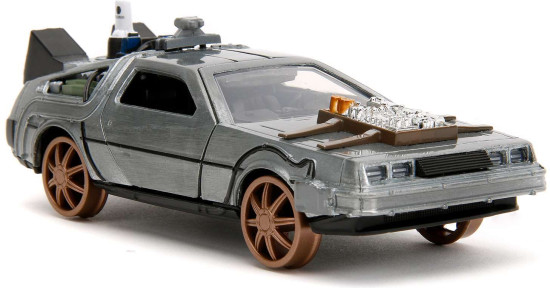 Модель машинки Hollywood Rides Назад в будущее Time Machine Railroad wheels