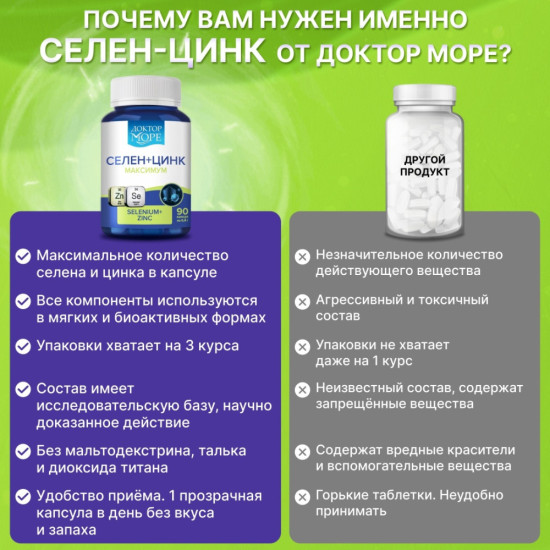 Селен + Цинк капсулы 90 шт