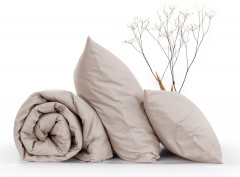 Комплект постельного белья (евро, меланж, 2 наволочки 50×70 и 2 наволочки 70×70) - Фото 3