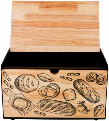 Хлебница с деревянной крышкой - Фото 3