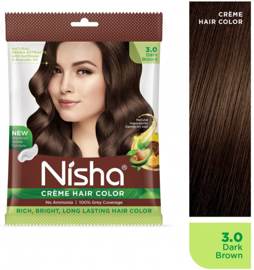Крем-краска для волос, оттенок 3.0 Dark brown