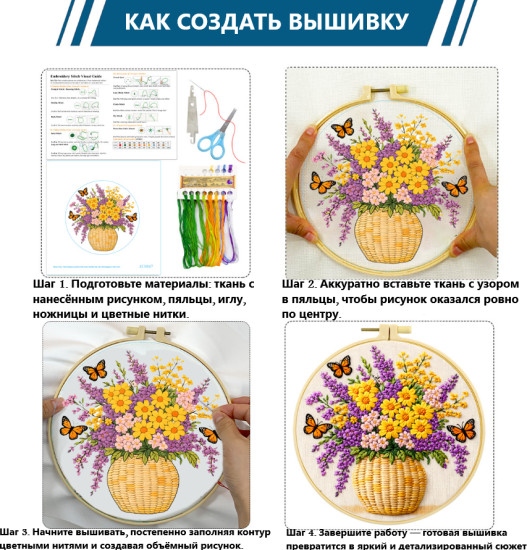 Набор для вышивания «Цветочная симфония»