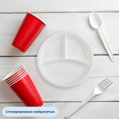 Набор тарелок одноразовых - Фото 4
