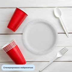 Набор тарелок одноразовых - Фото 4