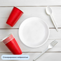 Набор тарелок одноразовых - Фото 5