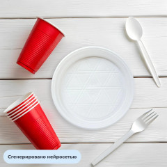 Набор тарелок одноразовых - Фото 5