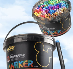 Набор двусторонних маркеров 108 цветов Mickey - Фото 1