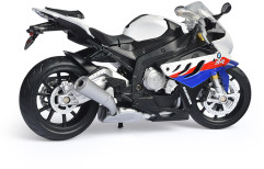 Игрушечная машина Модель BMW s1000rr Мотоцикл вращающийся руль подвеска - Фото 3