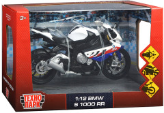 Игрушечная машина Модель BMW s1000rr Мотоцикл вращающийся руль подвеска - Фото 4
