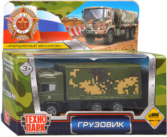 Игрушечная машина Грузовик подвиж дет инерция камуфляж - Фото 3