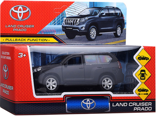 Игрушечная машина Toyota Prado матовая двери багаж