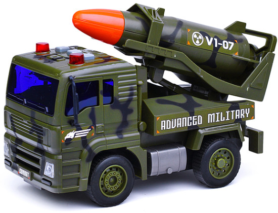 Игрушечный транспорт «Военная техника V1-07 c ракетной установкой»