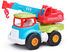 Игрушечная спецтехника Кран со стрелой под колпаком - Фото 4