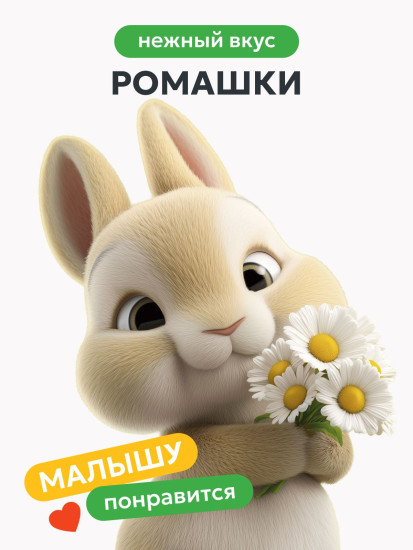 Натуральная детская зубная паста «Нежная ромашка»