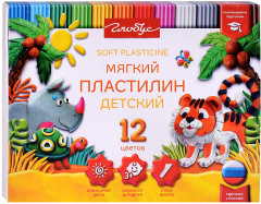 Пластилин детский повышенной мягкости 12 цв - Фото 2