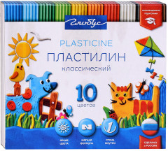 Пластилин классический 10 цв - Фото 2