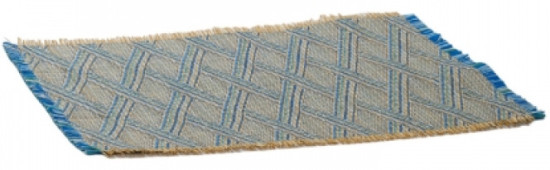 Сервировочная салфетка плетеная ETHNOSTYLE, голубая 40х35 см