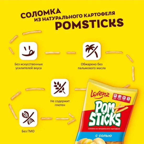 Чипсы картофельные соломкой с солью