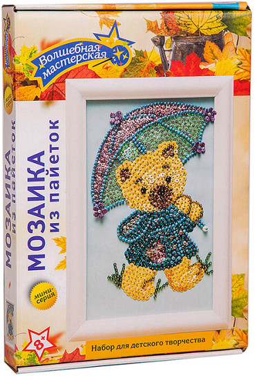 Мозаика из пайеток «Медвежонок»