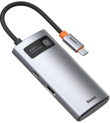 Хаб Metal Gleam CAHUB-CY0G Type-C вход, 4 порта (1xUSB 3.0+1xUSB 2.0+HDMI+Type-C PD) - Фото 5