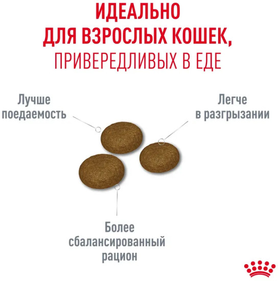 Корм сухой для взрослых привередливых кошек «Fussy Exigent»