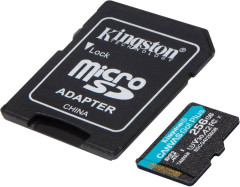 Карта памяти MicroSD Canvas Go Плюс Gen4, 256 ГБ, SDCG4/256 ГБ, класс 10, Uhs-I, R200/W160 - Фото 1