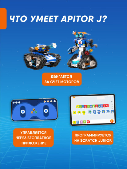 Программируемый конструктор Robot J 6в1