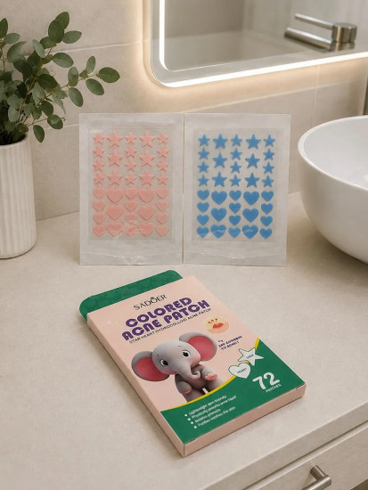 Патчи от прыщей Colored Acne Patch, 72 шт