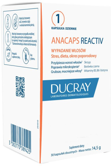 Капсулы от временного выпадения волос «Anacaps Reactive»