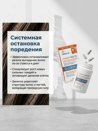 Капсулы от временного выпадения волос «Anacaps Reactive»