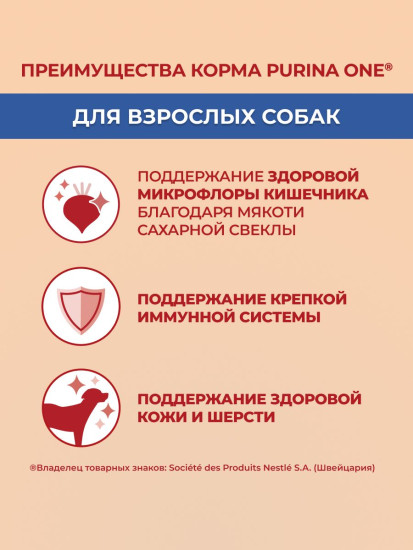 Сухой корм для взрослых собак средних и крупных пород с высоким содержанием курицы и с рисом