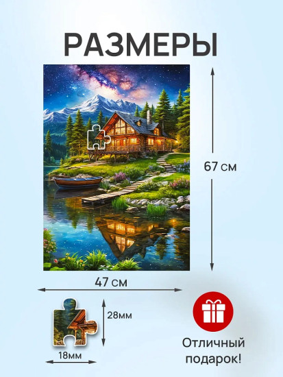 Горный пейзаж 1000 деталей