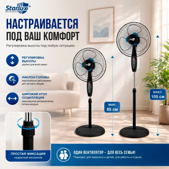 Вентилятор SL-3312 с двойными лопастями