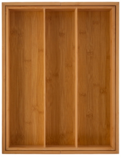 Лоток для столовых приборов Bamboo touch раздвижной