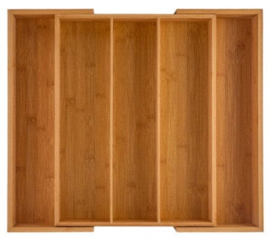 Лоток для столовых приборов Bamboo touch раздвижной