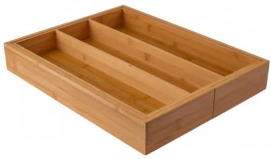 Лоток для столовых приборов Bamboo touch раздвижной