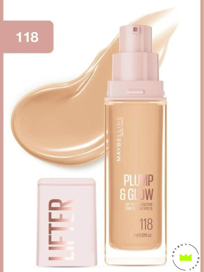 Тональный крем для лица «Plump & Glow», оттенок 118