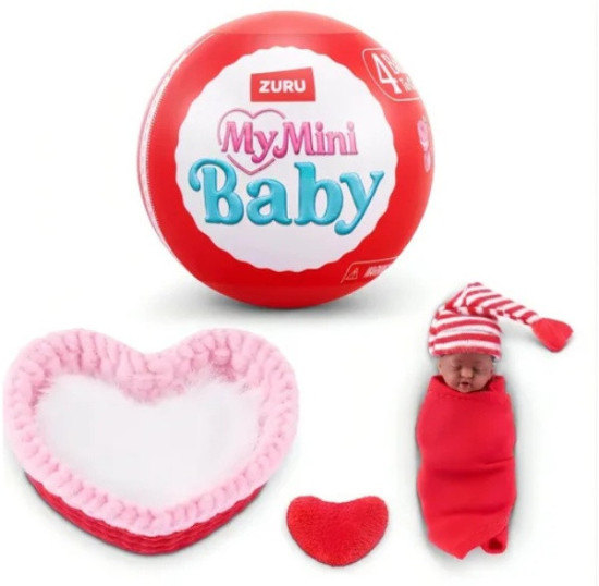 Кукла-сюрприз Игрушка My Mini Baby яйцо с мини куклой младенцем и аксессуарами 5 см 77759