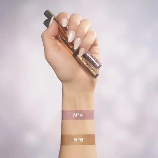 Жидкая подводка для век с блестящим финишем «Bronze Glam Eye Liner», оттенок 4 Glam Rose