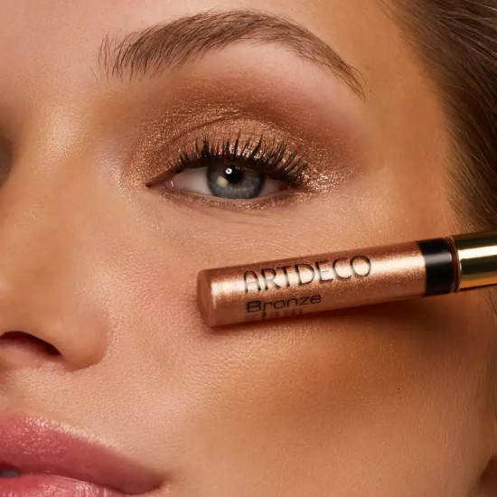 Жидкая подводка для век с блестящим финишем «Bronze Glam Eye Liner», оттенок 6 Glam Bronze
