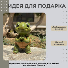 Декоративная фигурка черепаха для сада и дома - Фото 4