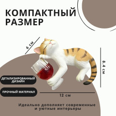 Фигурка Кот с бокалом - Фото 4