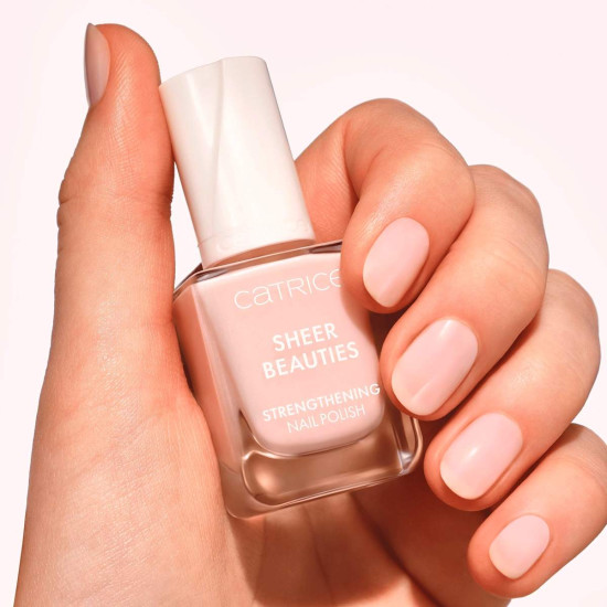 Лак для ногтей укрепляющий «Sheer Beauties Strengthening Nail Polish», оттенок 040 Fluffy Cotton Candy