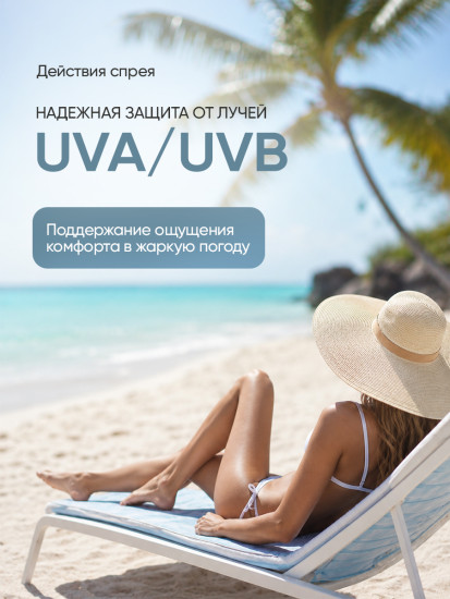 Солнцезащитный спрей для лица и тела SPF 50 от загара