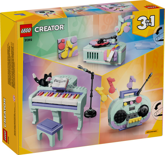 Конструктор LEGO® 31392 Музыкальный декор: рояль с котом