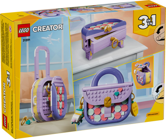 Конструктор LEGO® 31391 Модная арт-сумка с местом для хранения