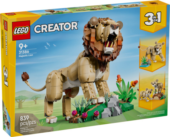 Конструктор LEGO® 31386 Дикие животные: величественный лев