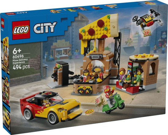 Конструктор LEGO® 60496 Пиццерия и техника для доставки