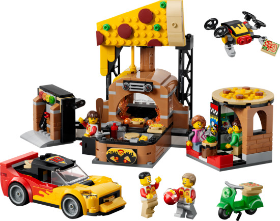 Конструктор LEGO® 60496 Пиццерия и техника для доставки