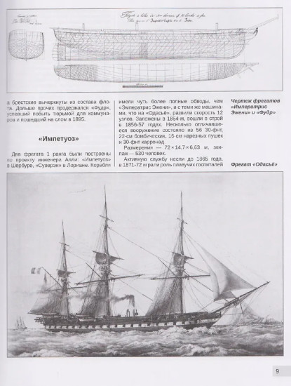 Французские крейсера второй половины XIX века. От фрегатов до бронепалубного «Сфакса»